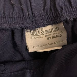 Navy blue grey’s anatomy scrub pants